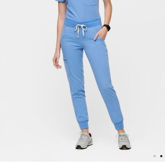 FIGS M ceil blue Zamora jogger scrubs- worn once - Picture 4 of 5